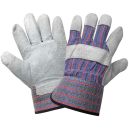 Leather Palm Work Gloves 2" Cuff 