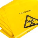 Yellow Biohazard Bags 43x49x02E 100/cs
