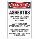 Asbestos Warning Signs 11"x17" English/pack 100