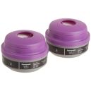 North/Honeywell P100/OV Combo Cartridge, 7581, 2/pack