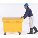 Ultra-Yellow Utility Box w/ 5 In Solid Rubber Wheels