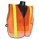Radians SVO2 2 Inch Tape Universal Size Non Rated Safety Vest, Orange Mesh