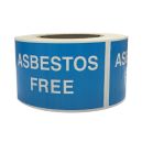 Asbestos Free Labels on Roll