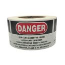 Asbestos Labels on Roll