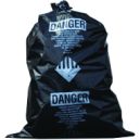 Black Asbestos Bags 24x30x 4mil Printed 100/Case