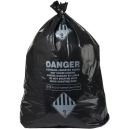 Black Asbestos Bags 30x40x6Mil 100/roll Printed