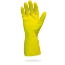 Latex Yellow 12" Flock Lined Gloves