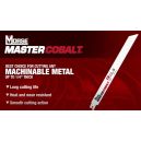 MK Morse RB94218T25 Master Cobalt Bimetal Reciprocating Saw Blade, 9-Inch by .042 18TPI, 25-Pack