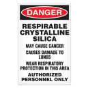 Silica Dust Warning Signs 11" x 17" 100/Pack