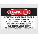 Asbestos Labels on Roll