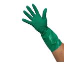 Nitrile Green Flock Lined Gloves