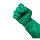 Nitrile Green Flock Lined Gloves