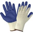 Global Glove Blue Palm Coated String Knit /Dozen