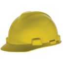 MSA Large V-Gard Slotted Cap Yellow