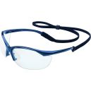 Sperian Vapor Safety Glasses clear/ blue frame