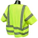 Radians SV83GM4X Class 3 Standard Mesh Safety Vest with Short Sleeves, 4X-Large, Green