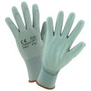 West Chester 713SUCG/2XL PU Palm Coated Gray Nylon Gloves, 2XL (Pack of 12)